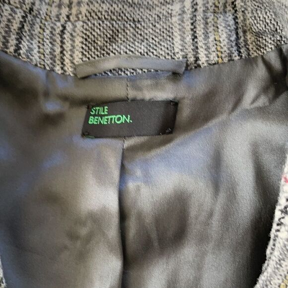 Benetton Houndstooth Blazer  - Picture 5 of 12